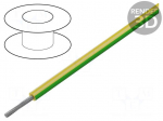 Wire | stranded | Cu | 10AWG | PPO | green-yellow | 600V | 30m | 1x10AWG