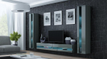 Cama Living room cabinet set VIGO NEW 3 grey/grey gloss