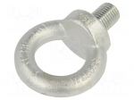 Lifting eye bolt | M30x45 | Head: eye | steel | zinc | DIN 580 | &Oslash;: 60mm