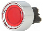 Switch: push-button | Pos: 2 | SPST-NO | 50A/12VDC | red | Illumin: LED