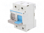 Fuse disconnector | D02 | for DIN rail mounting | 63A | 400V | Poles: 2