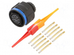 Connector: military | plug | female | PIN: 10 | straight | crimped | 7.5A
