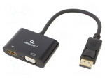 Converter | D-Sub 15pin HD socket,DisplayPort plug,HDMI socket