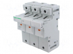 Fuse base | 22x58mm | for DIN rail mounting | 125A | Poles: 3