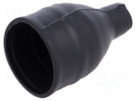 Heat shrink boot | glueless,straight | 8mm | L: 55mm | black | RAYCHEM