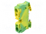 Splice terminal: rail | ST | spring clamp | yellow-green | polyamide