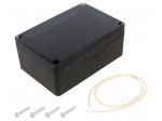 Enclosure: multipurpose | X: 90mm | Y: 135mm | Z: 55mm | ABS | black | IP65