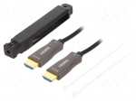 Cable | HDMI plug,both sides | textile | 10m | black