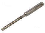 Drill bit | for concrete | &Oslash;: 6mm | L: 115mm | SDS-Plus&reg; | QUATTRIC II