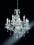 Trio Luster chandelier 9-pc 9xE14 transparent gaismeklis R1169-00 4017807138474