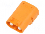 Connector: DC supply | socket | male | LC | 55A | 1kV | PIN: 2 | angled 90&deg;
