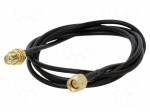 Cable | 3m | SMA male,SMA female | black | straight | 50&Omega;