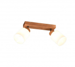 Trio Assam spotlight 2-pc E14 wood/white gaismeklis R81112030 4017807539790