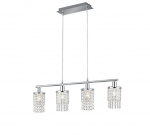 Trio-Lighting Posh  4-pc E14 chrome/transparent piekaramā lampa