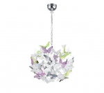 Trio Butterfly piekarama lampa 4xG9 multicolor brushed steel R30214017 4017807380316