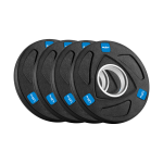 Spordiks ja aktiivseks puhkuseks // Spordikaubad ja varustus // Obciążenie żeliwne olimpijskie gumowane zestaw 4x1.25kg, otw&oacute;r 51mm , REBEL ACTIVE