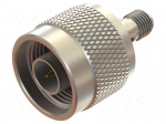 Adapter | 2A | 31mm | N plug,SMA socket | 50&Omega; | 480V | 18GHz