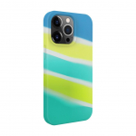Back panel cover Evelatus Apple iPhone 15 Pro Max Silicone case Multi-Colored Yellow Green