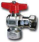 Elbow non-return ball valve F-F 3/4"with connector