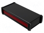 Enclosure: with panel | NoVoTronic | X: 106mm | Y: 220mm | Z: 49mm | black