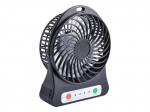 Kliimaseadmed // Ventilaatorid // 44-501# Wentylator przenośny/biurkowy 10cm usb+akumulator czarny"