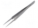 Tweezers | 110mm | for precision works | Blades: narrowed