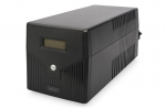 Servers Digitus  Line-Interactive UPS DN-170076, 2000VA/1200W 12V/9Ah x2 battery, 4x CEE 7/7, USB, RS232, RJ45,LCD, Simulated sine wave, 198 x 158 x 380 mm, Weight: 10.5 kg