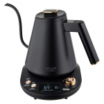 Teapot Adler  Kettle | AD 1349 | Electric | 1100 W | 1 L | Stainless steel | 360&deg; rotational base | Black/Gold