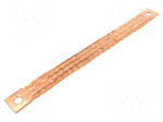Braids | earthing tape | W: 40mm | 95mm2 | &Oslash;1: 17mm | &Oslash;2: 17mm | 330A | ST