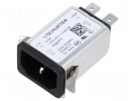 Connector: AC supply | socket | male | 4A | 250VAC | C14 (E) | 5124