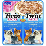 INABA CAT Twin Tuna with Chicken and Scallops in Broth &ndash; cat treat &ndash; 2x40g