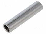 Spacer sleeve | 50mm | cylindrical | stainless steel | Out.diam: 12mm