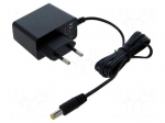Power supply: switching | mains,plug-in | 5VDC | 2A | 10W | Out: 5,5/2,1