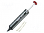 Desoldering pump | silicone | L: 153mm | aluminium