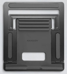 Axagon STND-L Aluminum stand for laptops size 10"&ndash;17.3". Eight adjustable height and angle. Grey version.