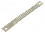 Braids | earthing tape | 25mm2 | &Oslash;1: 9mm | &Oslash;2: 9mm | 150A | L: 0.18m