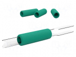 Holder | for  soldering iron | 4pcs | ESD | &Oslash;: 12.7mm | L: 43mm | green