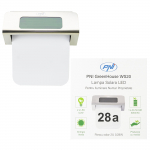 LED solar lamp PNI GreenHouse WS20 for property number lighting, 600mA battery, wall mounting, IPX3