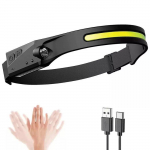 Headlamp Riff HD1 2in1 IPX4 350 lm with motion sensor, rechargeable/USB, black