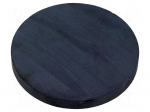 Magnet: permanent | hard ferrite | 30N | &Oslash;: 72mm | H: 8mm