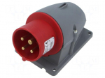 Connector: AC supply 3-phase | socket | male | 16A | 460V | IP&S | IP44