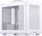 PC case Jonsbo C6 MAX, Mini, Micro-ATX, Tempered Glass - White
