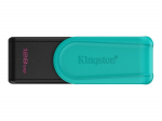 Kingston USB Flash Drive | DataTraveler Exodia S | 128 GB | USB Type-A | Black/Turquoise