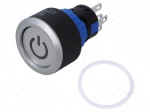 Switch: push-button | Pos: 2 | SPDT | 0.5A/220VAC | 1A/24VDC | ON-ON