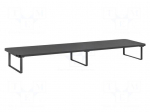 Monitor stand | 20kg | black | plastic,steel | 1000x260x122mm