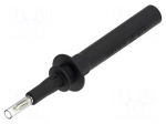 Measuring tip | 20A | black | Tip diameter: 4mm | Socket size: 4mm