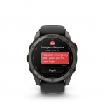 Smart watches Garmin  Fenix 8 Pro &ndash; 51 mm, AMOLED Sapphire, Carbon grey DLC titanium with Black/pebble grey silicone band/010-03199-01
