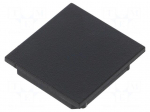 Cap for LED profiles | black | ABS | Application: VARIO30-08