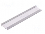 Profiles for LED modules | surface | white | L: 1m | aluminium