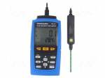 Meter: magnetic field | Display: LCD | 0&divide;30000Gs,0&divide;3000mT | 40&divide;500Hz